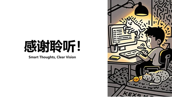 黄黑色插画线条网瘾的学校主题班会PPT模板