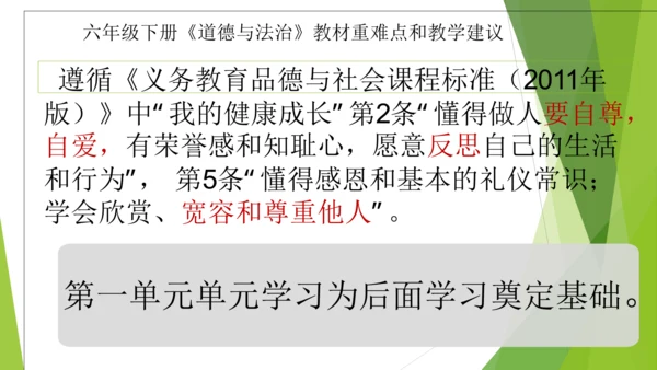 六下道德与法治册教材解读与教学建