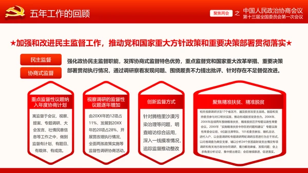 全国两会政协常委会工作报告ppt