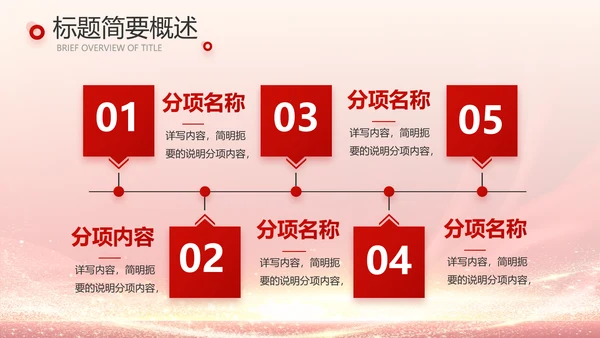 红色喜庆公司10周年庆ppt模板活动策划方案
