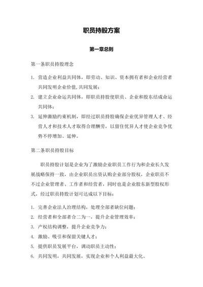 员工持股专项方案.docx