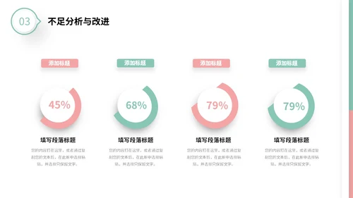 粉绿色简约形状微粒体工作总结述职报告未来规划PPT