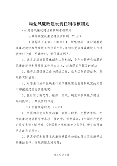 局党风廉政建设责任制考核细则.docx