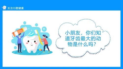 关注口腔健康，口腔卫生保健知识讲座PPT模板