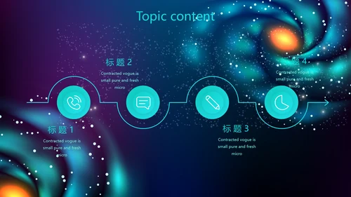 创意十二星座星空工作总结动态PPT模板