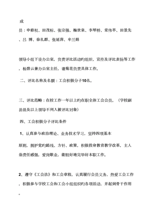 工会表彰活动专题方案.docx