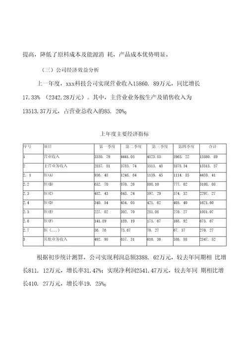 参考范文表项目可行性研究报告