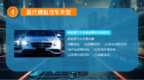 新能源汽车电动汽车概念车通用PPT模板