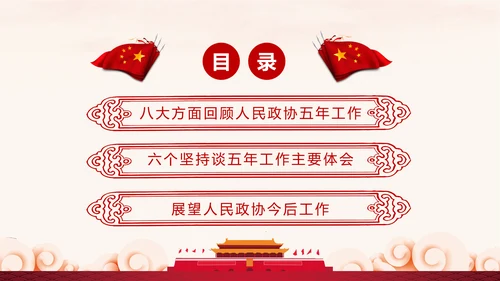 全国两会政协常委会工作报告PPT