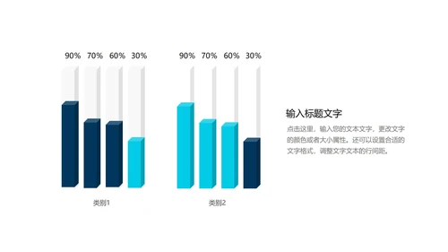 蓝色简约风工作汇报PPT模板