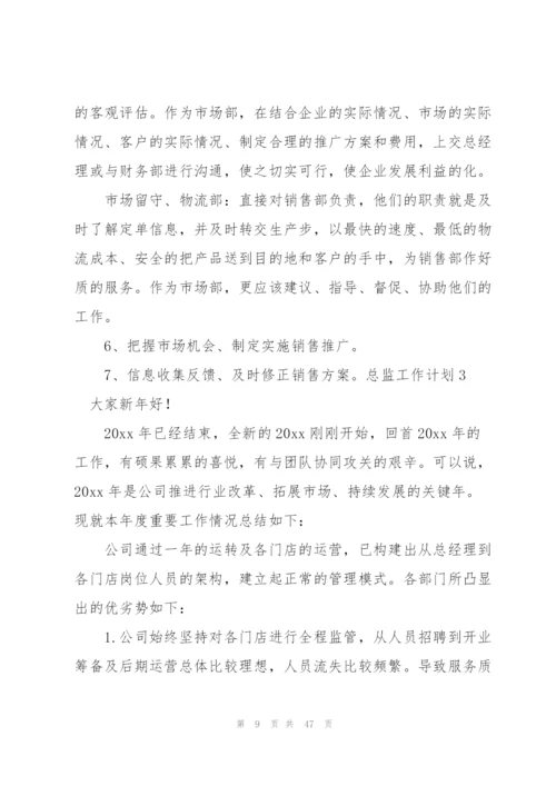 总监工作计划15篇.docx