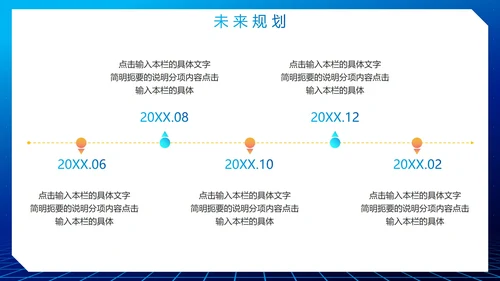 简约渐变蓝色科技商业计划书PPT模板