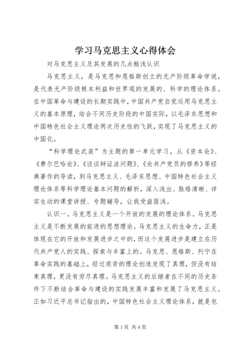 学习马克思主义心得体会 (3).docx