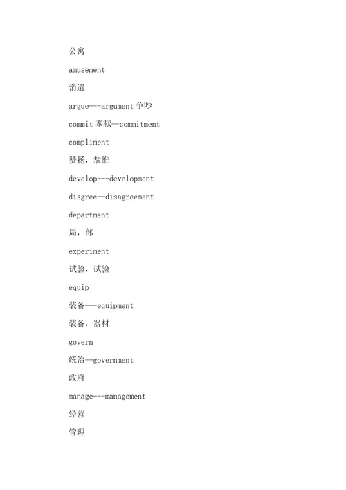 英语词性转换及前后缀