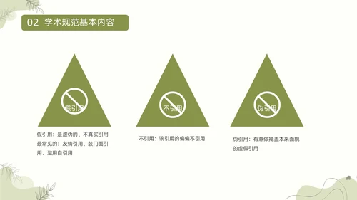 浅绿清新风植物莫兰迪线条形状学术道德与学术规范动态PPT职业道德