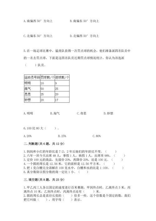 人教版六年级上册数学期末检测卷加下载答案.docx