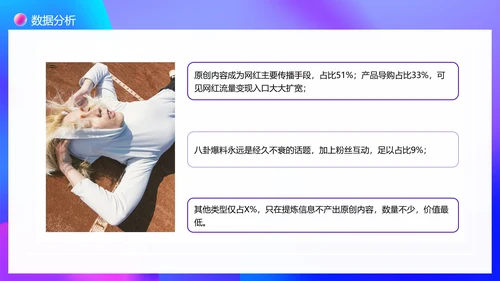 大数据时代下网红现象调查PPT模板