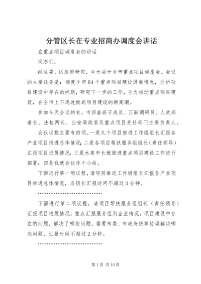 分管区长在专业招商办调度会讲话 (4).docx