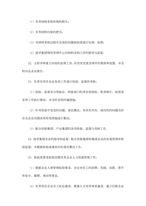 独立项目公司岗位设置及岗位职责.docx