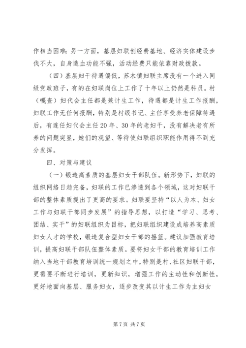 基层妇联组织状况调研报告.docx