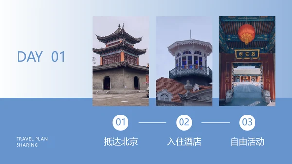 北京城市旅游分享祈年殿PPT模板
