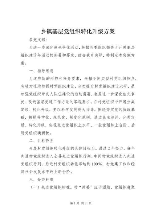 乡镇基层党组织转化升级方案.docx