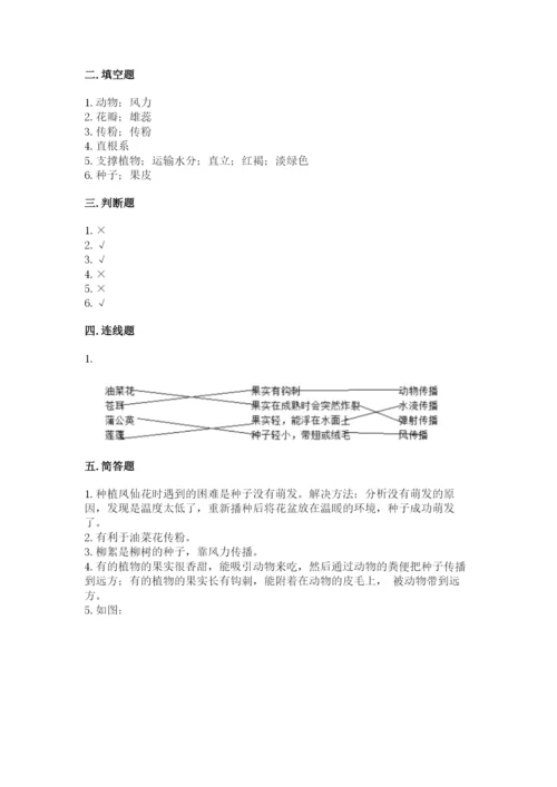 科学四年级下册第一单元《植物的生长变化》测试卷【历年真题】.docx