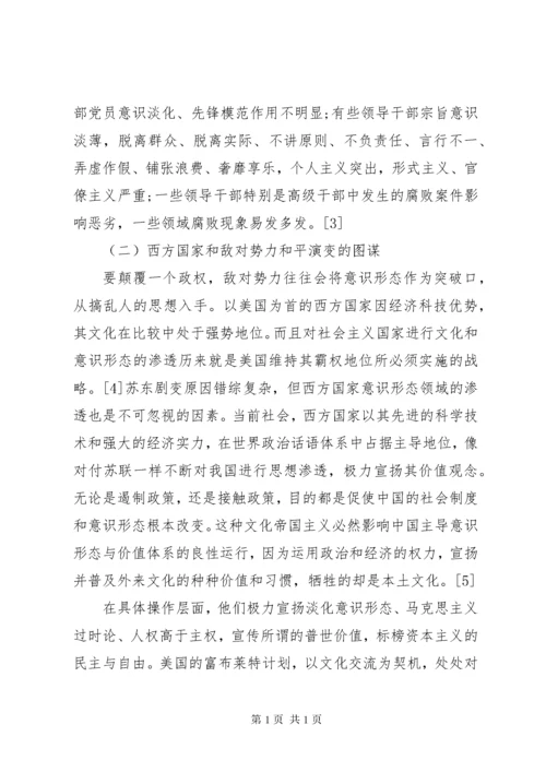 意识形态工作方面存在问题.docx