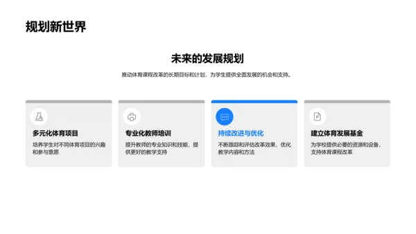 小学体育课改革PPT模板