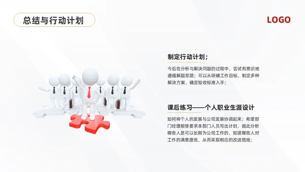 黄红简约问题分析与解决PPT模板宣传PPT动态PPT