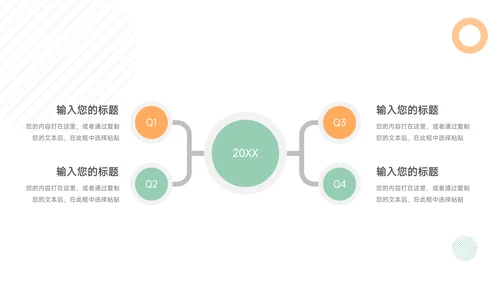 橙绿简洁人力资源工作总结PPT模板