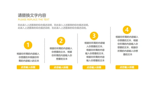 黄色简约风大数据PPT模板