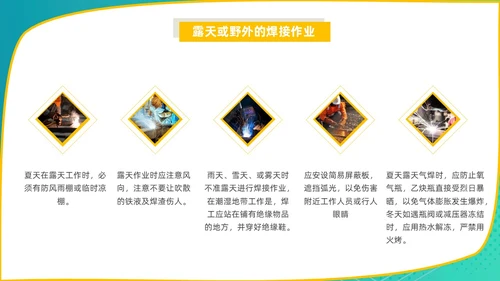 蓝色商务风电焊工安全培训PPT