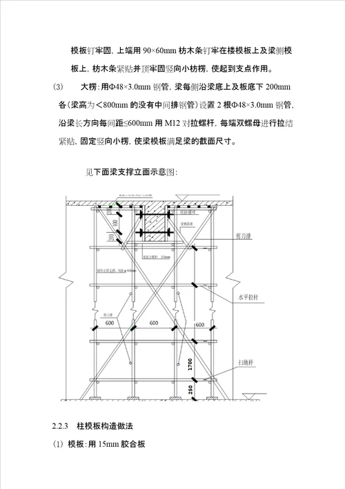 14高大模板施工方案