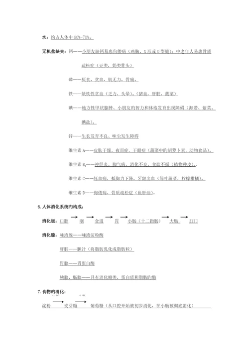 2023年初中生物必背知识点.docx