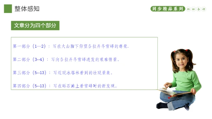 在长江源头各拉丹东，长江通用PPT模板