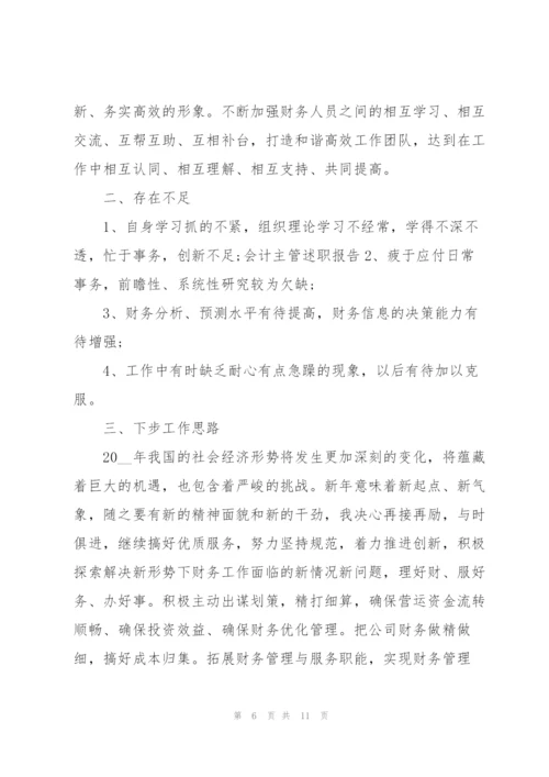 企业会计述职报告怎么写范文.docx