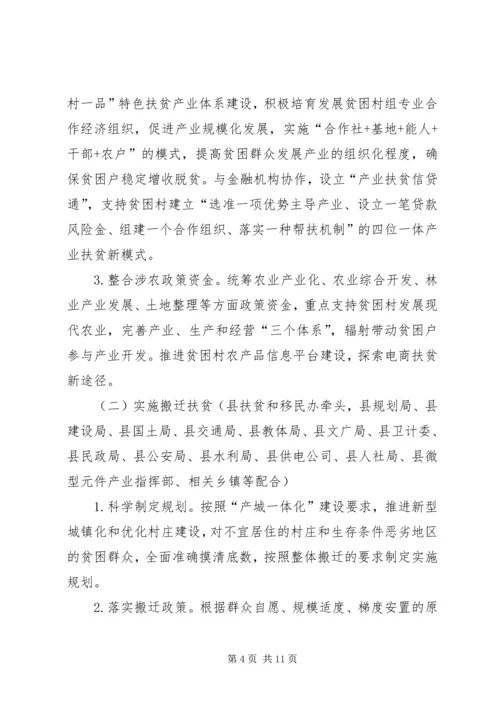 关于扶贫攻坚实施意见.docx