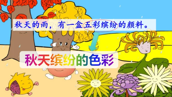 第6课 《秋天的雨》 课件