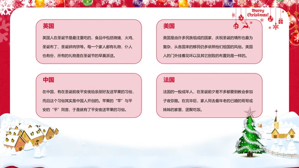 可爱儿童画西方圣诞节解读教学PPT课件