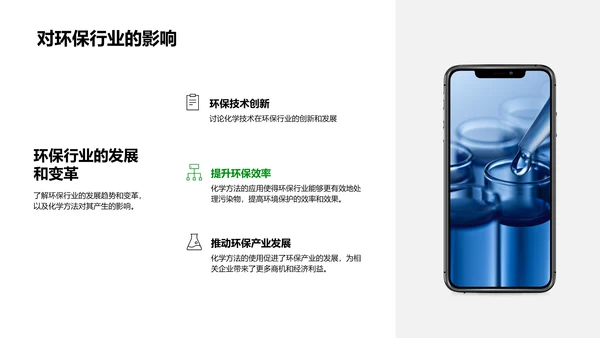 环保领域的化学应用PPT模板