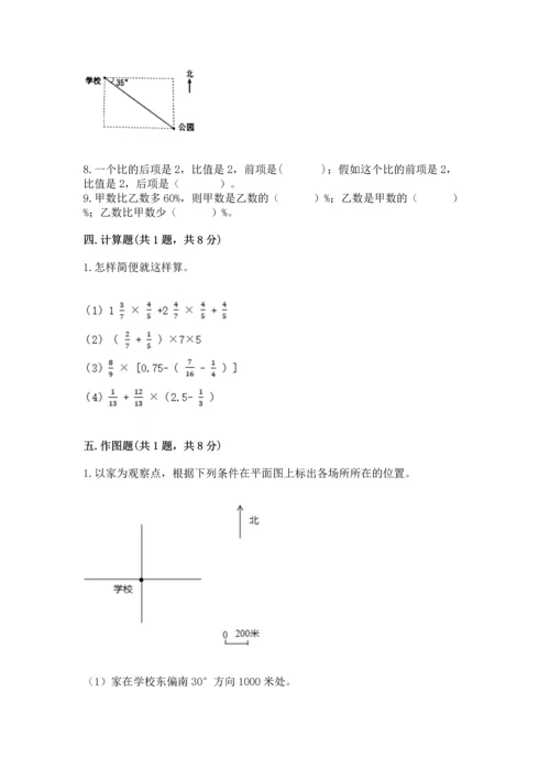 小学六年级上册数学期末测试卷（网校专用）word版.docx