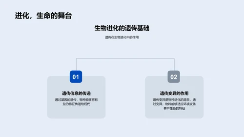 遗传学基础教学PPT模板