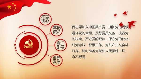 党建党支部年终工作总结汇报PPT党课