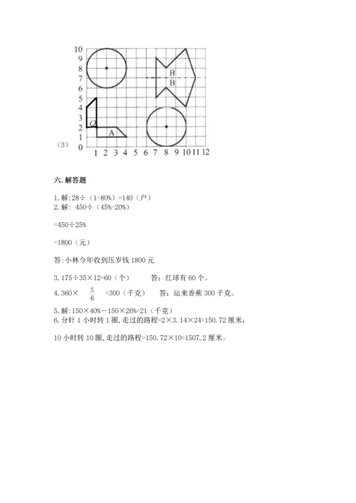人教版六年级上册数学期末测试卷精品【达标题】.docx