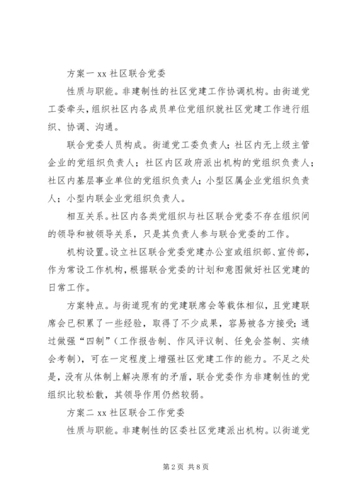 社区党组织领导初探思考.docx