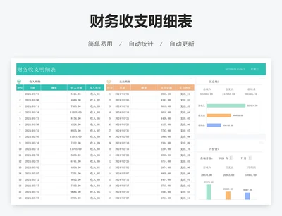 财务收支明细表
