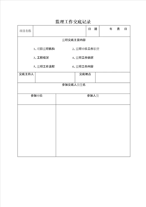 监理工作交底记录共7页