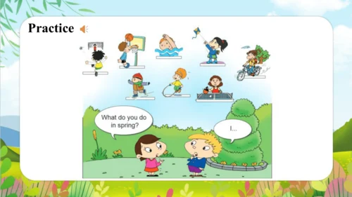 Module 7 Unit 1 We fly kites in spring（课件）-三年级英语下学