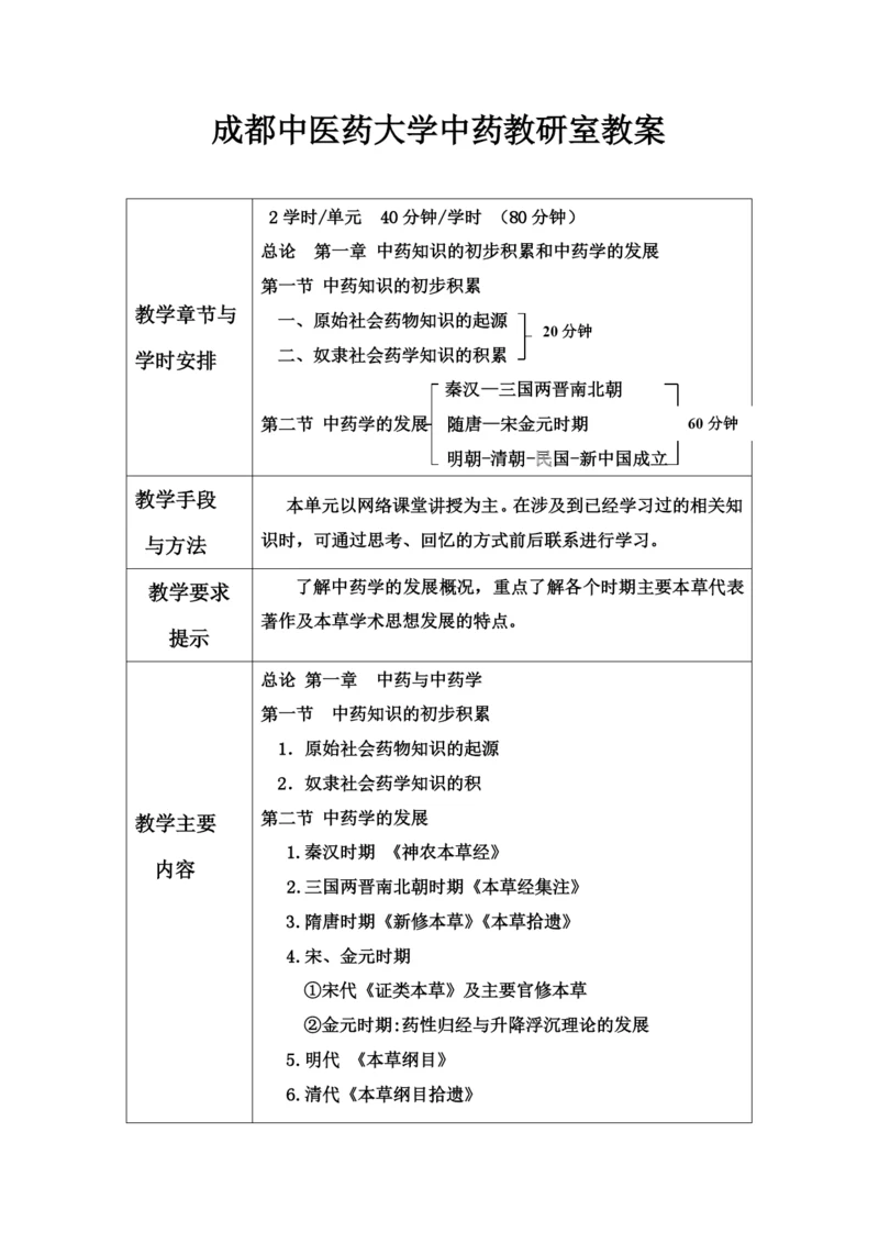 成都中医药大学中药教研室教案.docx